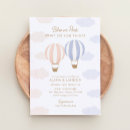 Search for cloud gender reveal invitations Hot air balloon