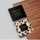 Search for leopard print business cards Makeup artist