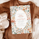 Recherche de burnt orange baby shower invitations Boho