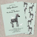 Recherche de zebra baby shower invitations Moderne