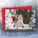 Search for snowflake christmas cards Full bleed