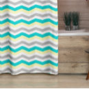 Search for teal chevron shower curtains Turquoise