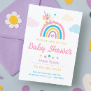 Recherche de unicorn baby girl shower invitations Arc en ciel
