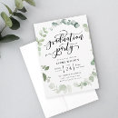 Search for botanical graduation invitations Eucalyptus