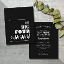 Recherche de black 40th birthday invitations Chic