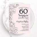 Search for fancy 60th birthday invitations Glamourous