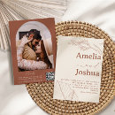 Search for burnt orange wedding invitations Rust terracotta floral fall