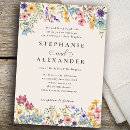 Search for cotton wedding invitations Bohemian botanical cottage garden
