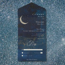Search for crescent moon wedding invitations Midnight sky