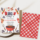 Search for cookout invitations Red gingham
