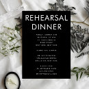 Recherche de black rehearsal dinner invitations Dîner de répétition