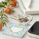Search for a time for love keychains Heart