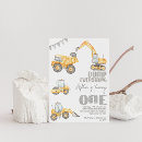 Search for dump truck birthday invitations Modern