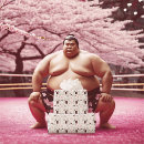 Search for wrestler wrapping paper Sumo