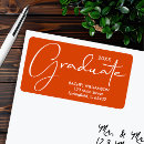 Search for elegant graduation return address labels Calligraphy script