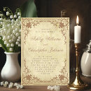 Search for parchment wedding invitations Antique