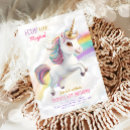 Recherche de pastel rainbow party invitations Licorne magique