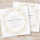 Search for corner square invitations Gold