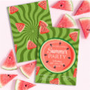Search for red watermelon invitations Red and green