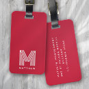 Recherche de tendance de monogramme bagages étiquettes Pour lui