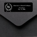 Search for business thank you return address labels Black and white