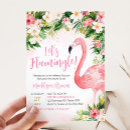 Search for pink flamingo baby shower invitations Aloha