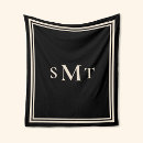 Search for letter blankets Monogrammed