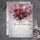Search for red black bridal shower invitations Floral