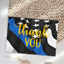 Search for police thank you cards Thin blue line