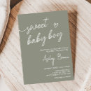 Recherche de green baby shower invitations Moderne