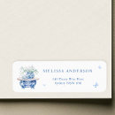 Search for white butterflies return address labels Bridal shower