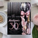 Search for adult 30th birthday invitations Pink