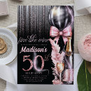 Search for luxury 50th birthday invitations Glitter
