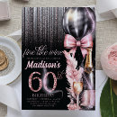 Search for luxury 60th birthday invitations Glitter