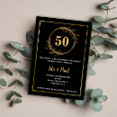 Search for elegant 50th wedding anniversary invitations Script calligraphy