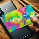 Recherche de tie dye business cards Coloré
