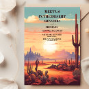 Search for desert cactus wedding invitations Southwestern