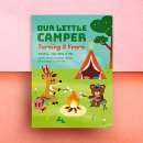 Search for campout birthday invitations S'mores