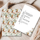 Search for floral pattern wedding invitations Simple minimalist