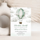 Search for green hot air balloon invitations Adventure awaits