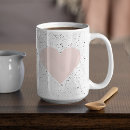 Recherche de coeur romantique tasses Élégant