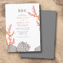 Recherche de watercolor beach mariage invitations Corail