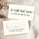 Search for boutique business gift certificates Professional