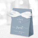 Recherche de dusty blue favour boxes Élégant