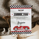 Recherche de race car thank you cards Merci