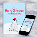 Search for polar bear christmas cards Cartoon