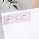 Search for lilac rectangle stickers Return address