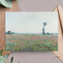 Recherche de pavots de monet cartes postales Peinture