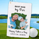 Search for best dad by par golf towels Golfer
