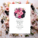 Search for pink and black wedding invitations Blush